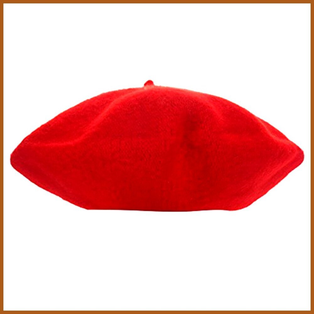 6 Pack Wool Blend Beret Hats French Style Free Size - Picture 2 of 6